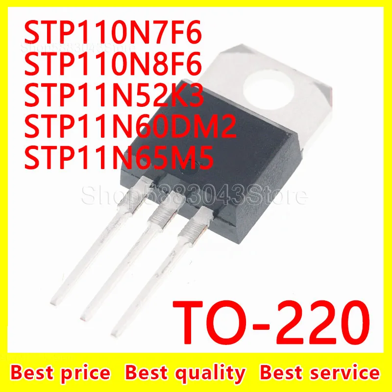 

(10 шт.) 100% Новый оригинальный чипсет STP110N7F6 STP110N8F6 STP11N52K3 STP11N60DM2 STP11N65M5 TO-220