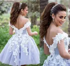 Короткое бальное платье, платье для выпускного вечера, винтажное сексуальное платье с открытыми плечами для подростков, милое коктейльное платье для выпусквечерние вечера 15 дюймов