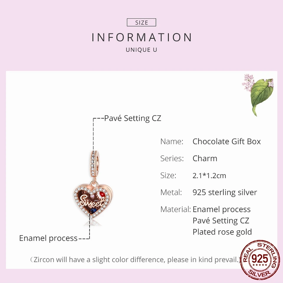 

MOWIM 925 Sterling Sliver Beads Jewelry Sweet Heart Charms for Original Snake Bracelet & Bangle Women Silver Jewelry BKC1670