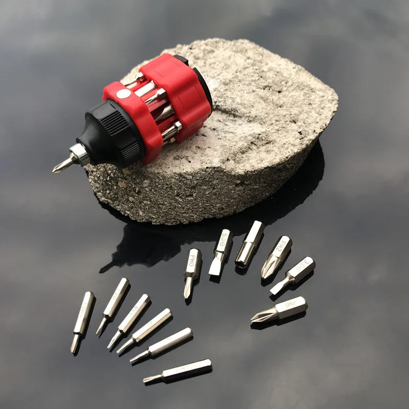 

13 in 1 multifunctional mini combination screwdriver outdoor set car portable gift creative tool