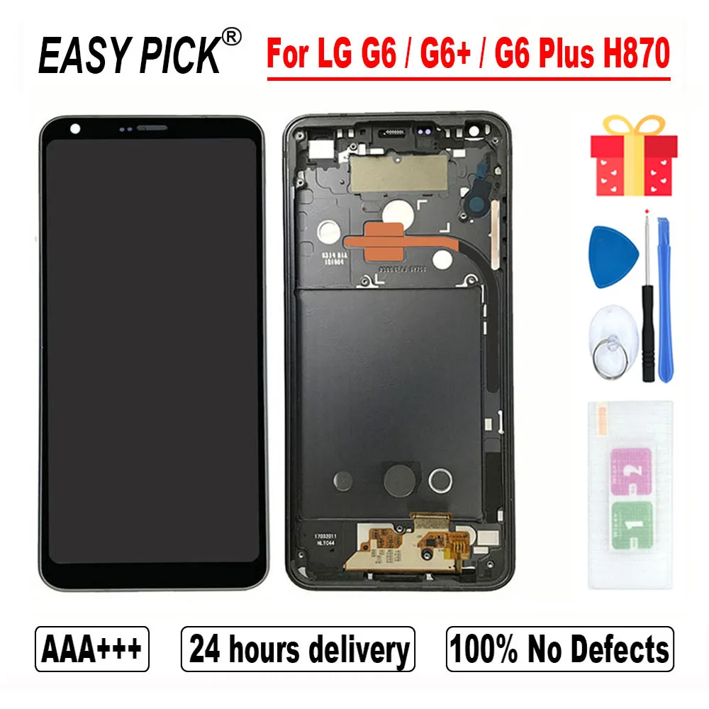 ЖК дисплей для LG G6 H870 H870DS H872 LS993 VS998 US997 G600L G600S/K H873U кодирующий преобразователь