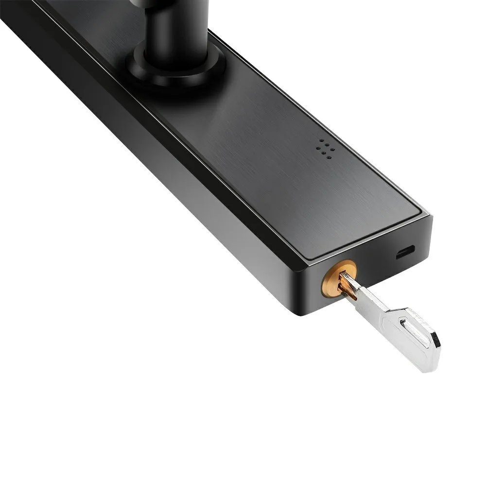 

Fingerprint Door Lock Fechadura eletrnica wi-fi com Tuya APP Impresso digital / senha / carto IC Fechadura fechadura digital