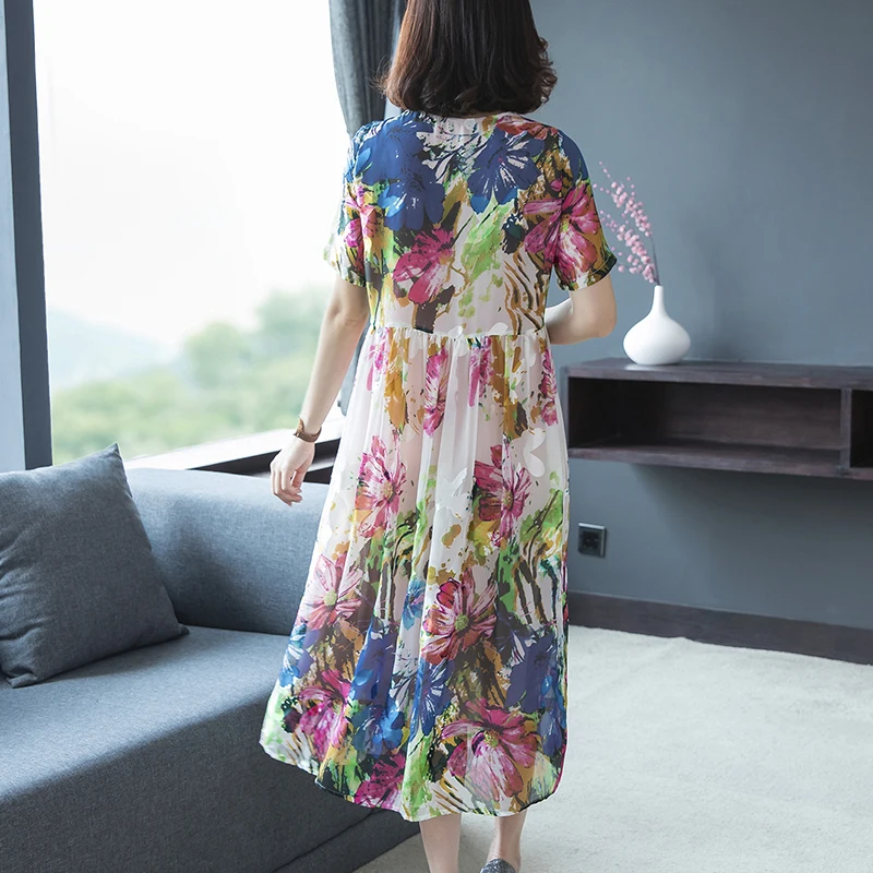 Женское летнее платье Sild элегантное пляжное с цветочным принтом в стиле бохо