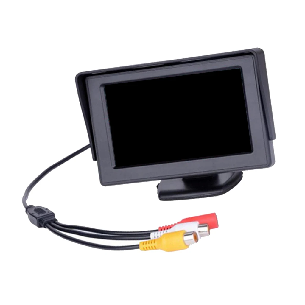 

4.3inch Car Rear View Monitor + Backup Reverse Camera Kit LCD Car Color Monitor Car Reversing Rear View System Parking Monitor