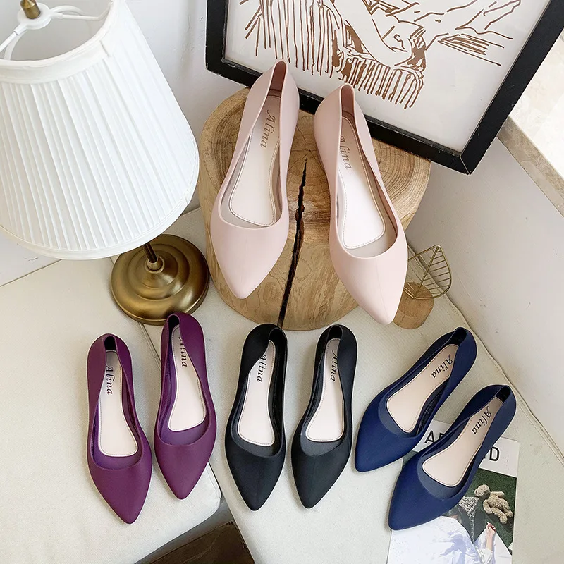 

Spring and summer pointed toe women's single shoes outer wear flat sandals women's new style