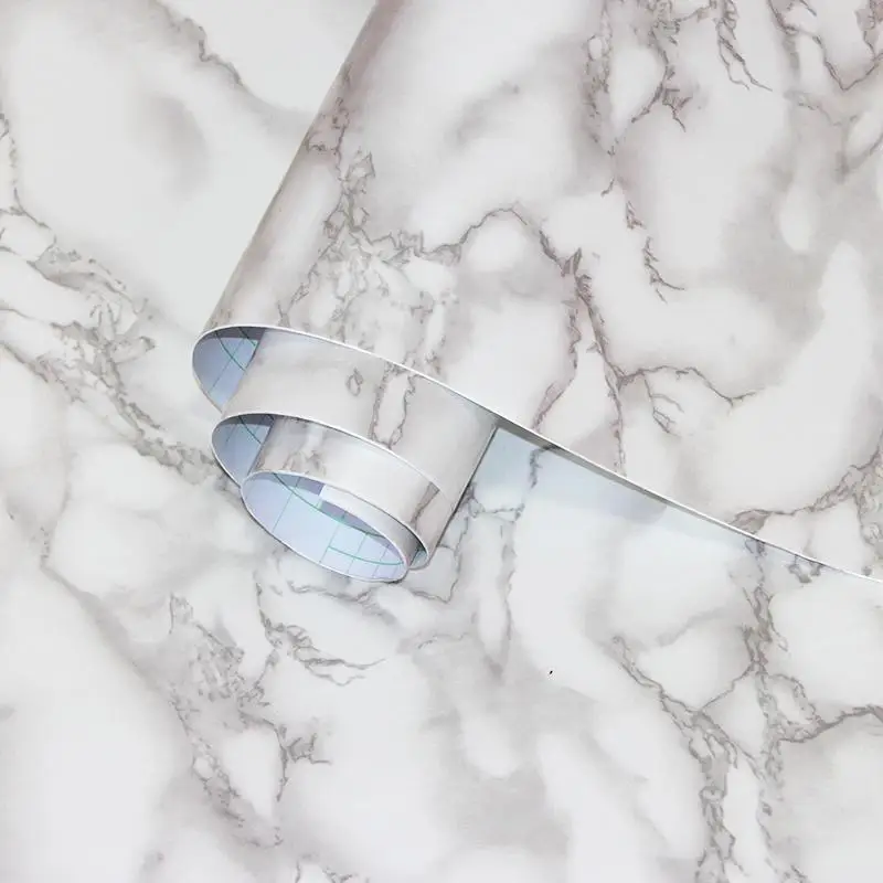 

30Wallpaper Marble Stickers Waterproof Heat Resistant Kitchen Countertops Table Furniture Cupboard Wall Paper
