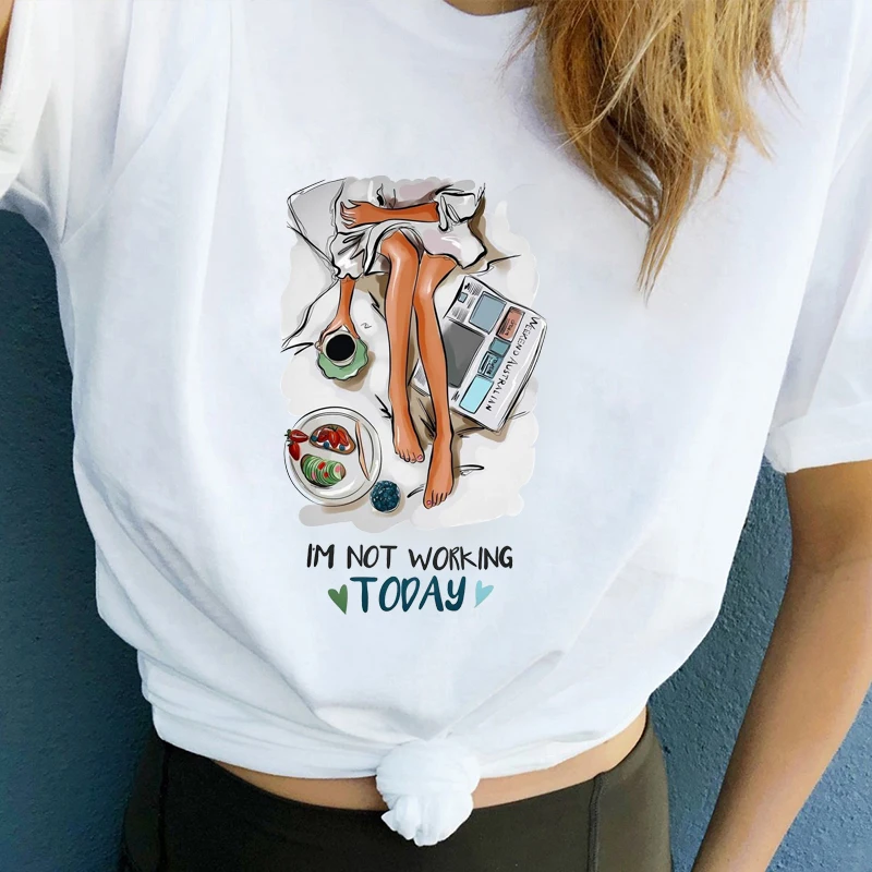 Женская футболка с надписью LUSLOS летняя повседневная Уличная одежда в Корейском