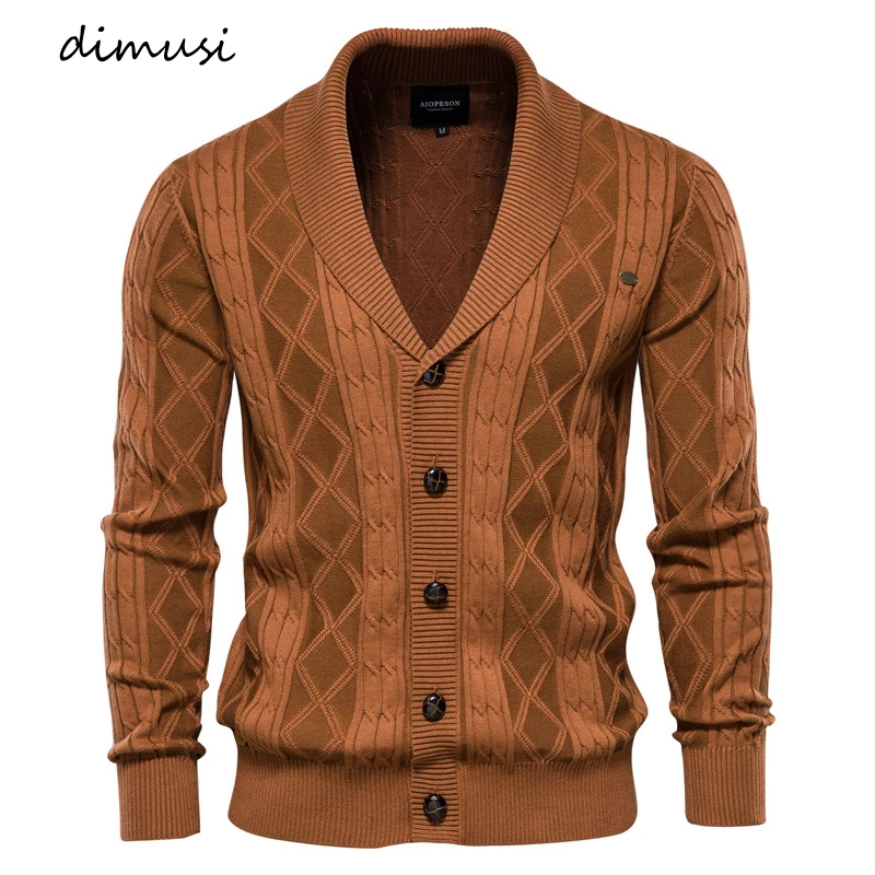 

DIMUSI Winter Men's Sweater Jackets Casual Outwear Knitted Sweaters Cardigan Coats Mens Slim Fit Knitted Warm Jackets Clothing