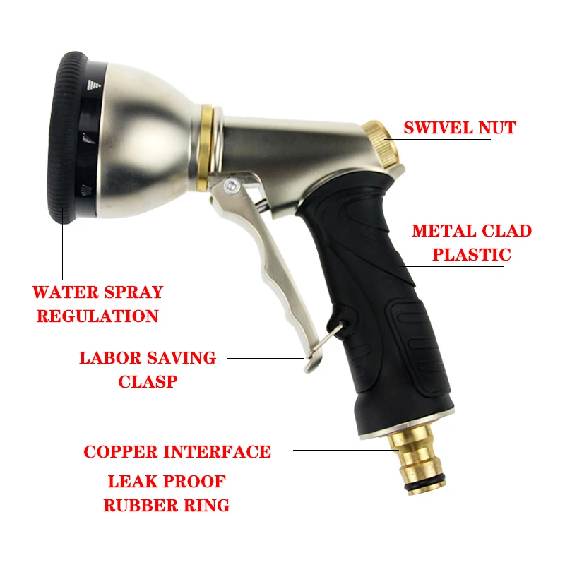 

Multifunctional Nozzle Foam Pot Car wash water gun set Garden Water Gun HoseSprayer Garden Water Hose Nozzle