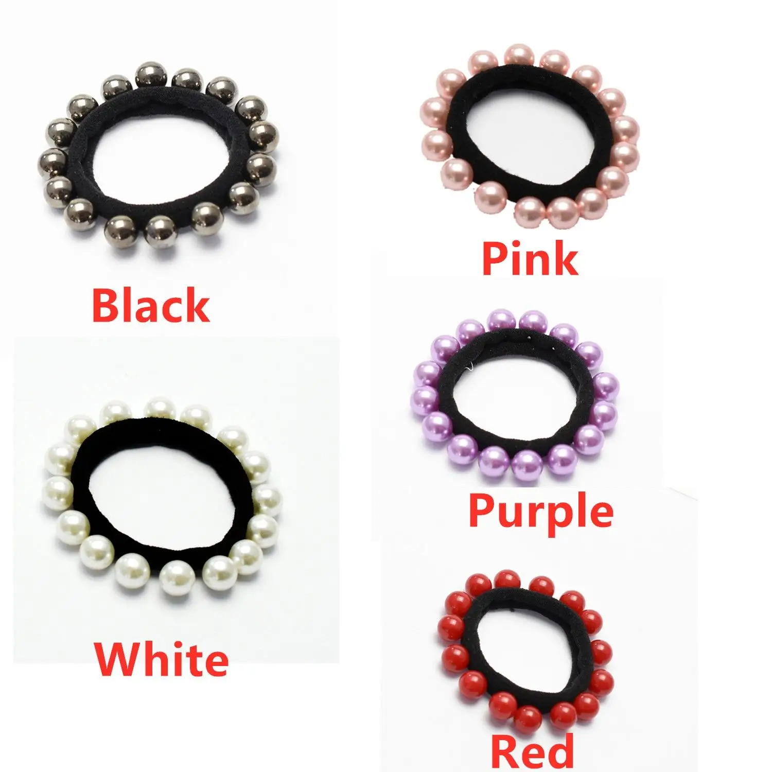 5 шт. милые женские эластичные резинки для волос |