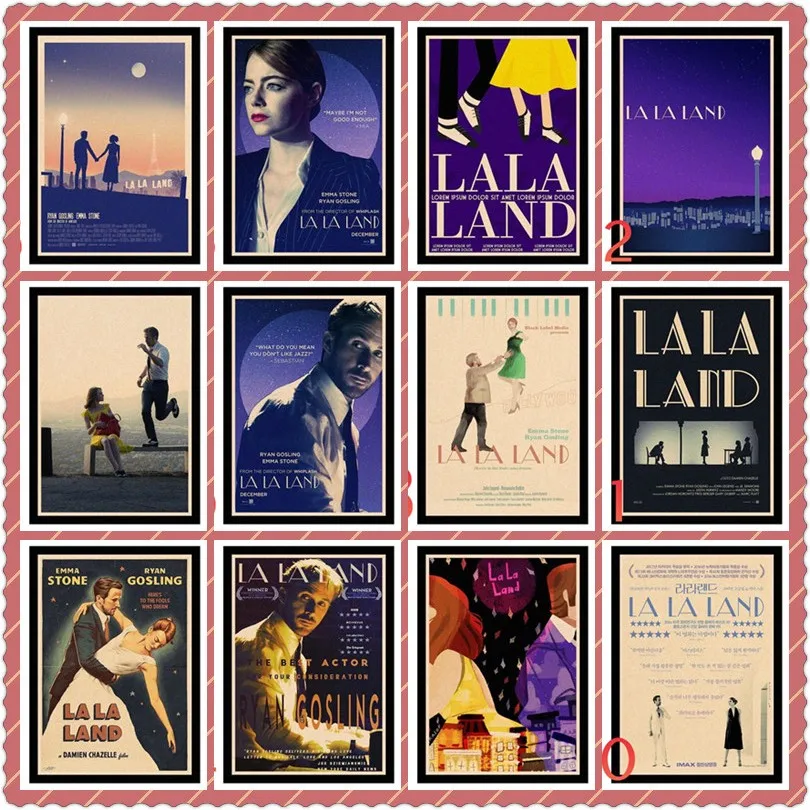 La Land City of Love плакат декоративный DIY настенные холщовые наклейки художественные