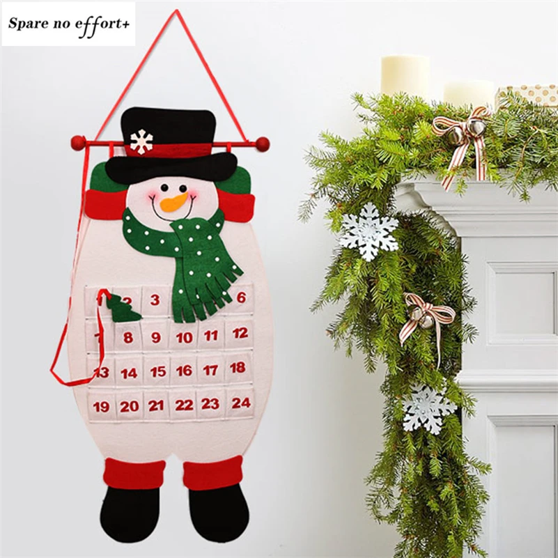 Санта Клаус Снеговик Рождественский календарь Natal Advent de navidad рождественские