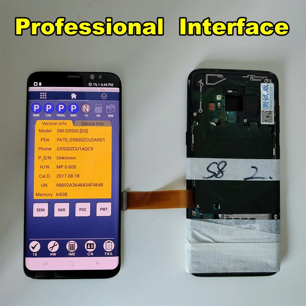 Amoled lcd с рамкой для samsung S8 G950 G950U G950F S8 Plus G955 G955F дисплей горящая тень+ кодирующий преобразователь сенсорного экрана в сборе