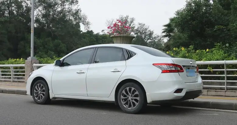 Для Nissan Sylphy Sentra 2012-2018 Седан ABS задняя дверь оконные оттенки жалюзи Рамка