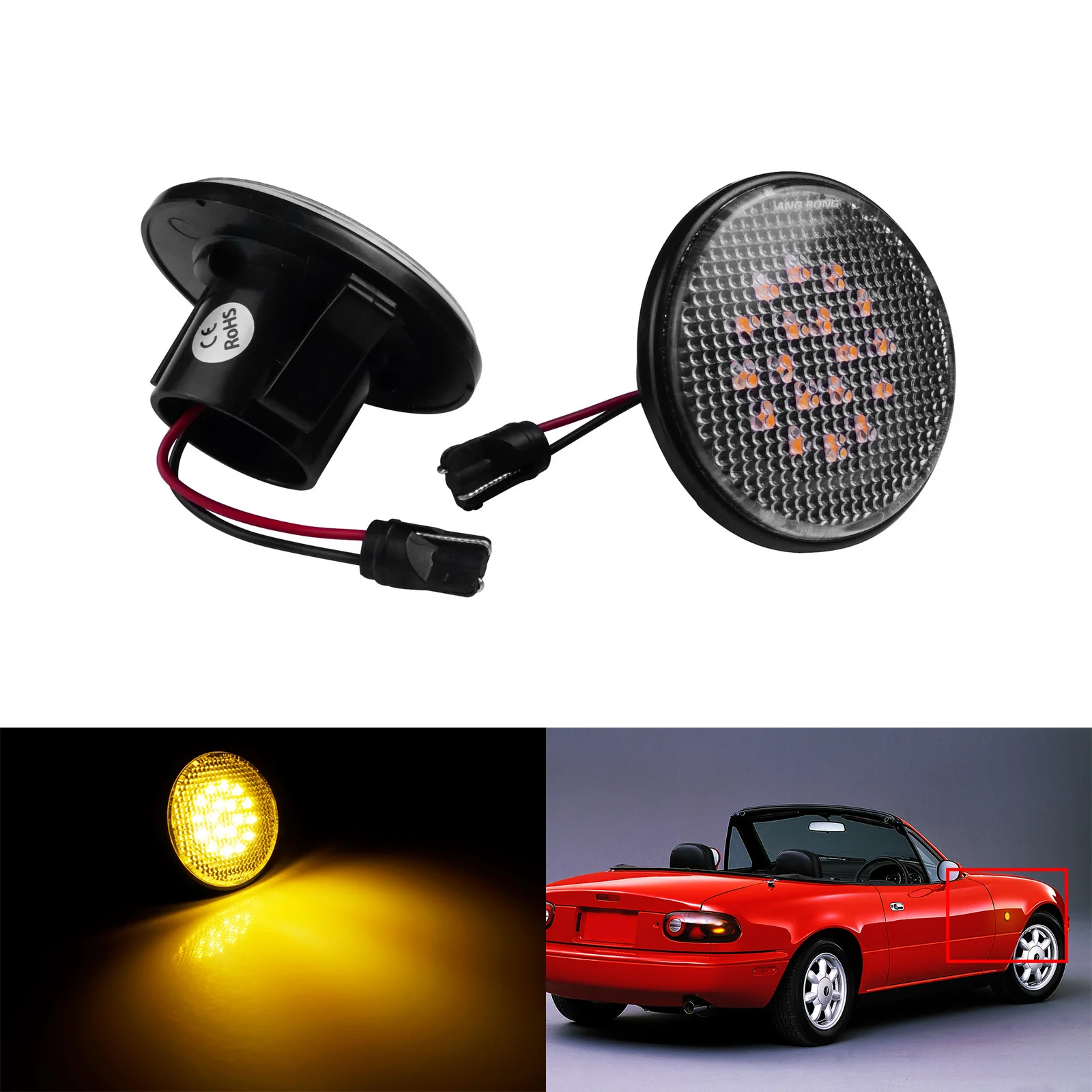 

2 шт., фонарь для Mazda MX5 1990-2015 MK1 MK2 MK3