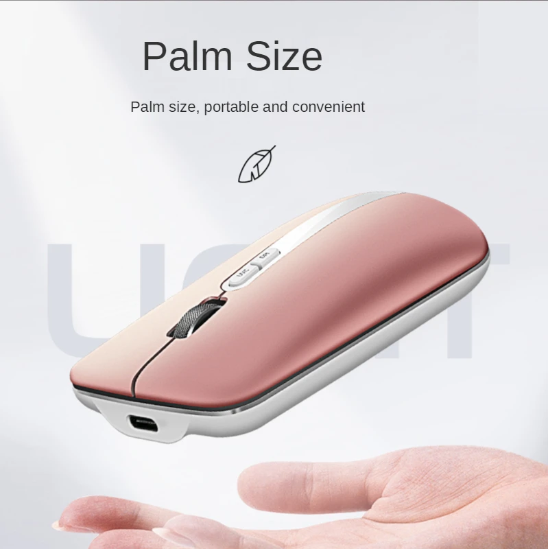 

SeenDa New Wireless Charging Bluetooth Mouse with UVC Sterilizer Lamp Bluetooth & 2.4G Wireless Rechargeable Mouse Silent Click