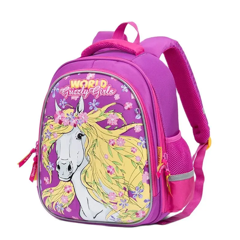Orthopedic Children School Bags for Girls Large Capacity Night Reflective School Backpacks for Kids Satchel Primary Bookbag