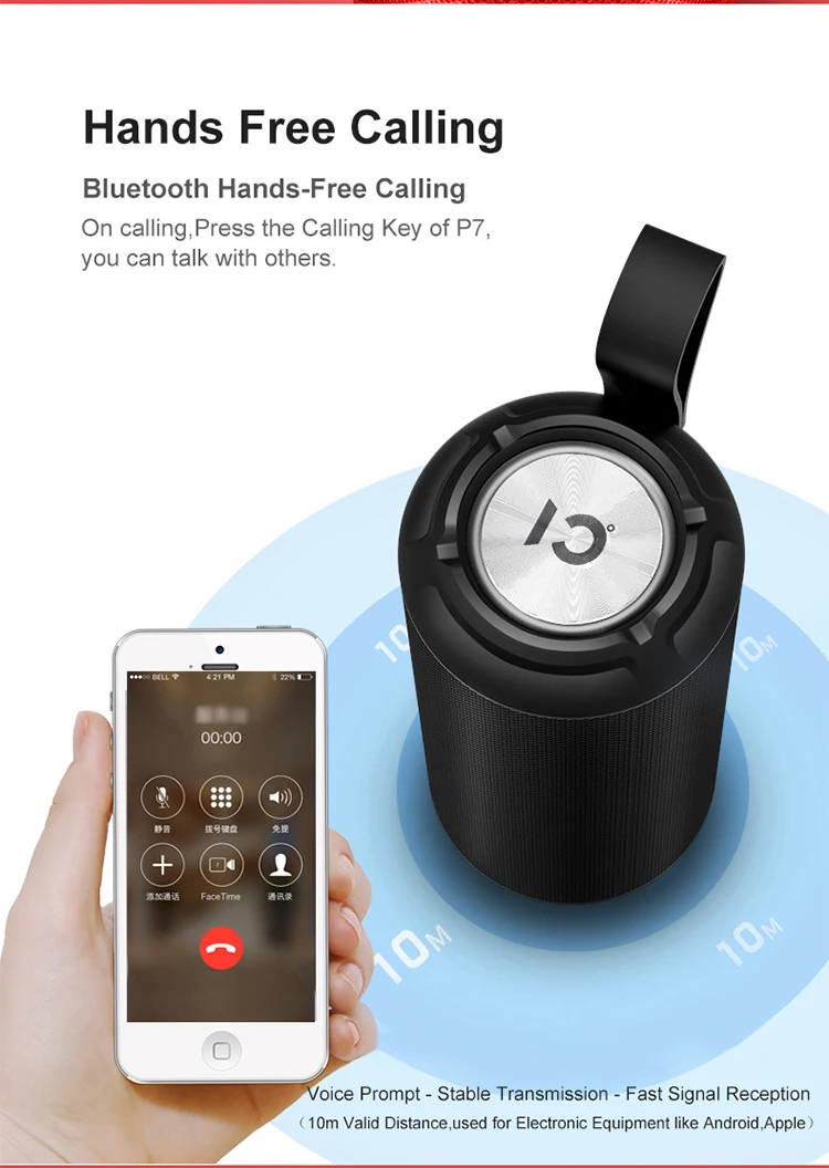 Bluetooth динамик портативный беспроводной громкоговоритель стерео музыка объемный