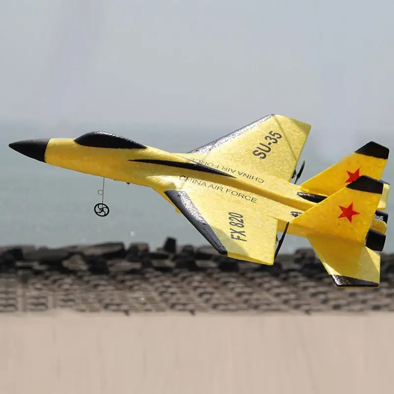 FX-820, 2,4 г, 2CH, SU-35, аэробика, скольжение, RC самолет, EPP, ремесло, электрический, RTF, радио, пульт дистанционного управления, хвост, толкатель, Квадрокоптер, самолет