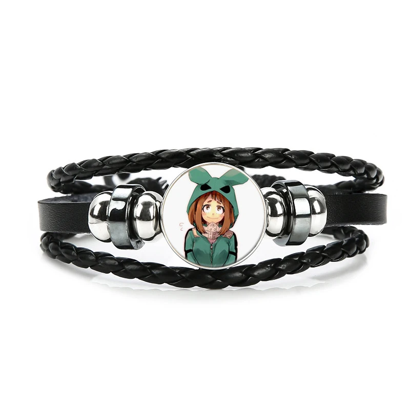 H14 Boku No Hero academic Браслет мой герой Academy Charms браслет дети мальчик панк многослойные кожаные браслеты, бижутерия - Окраска металла: H14
