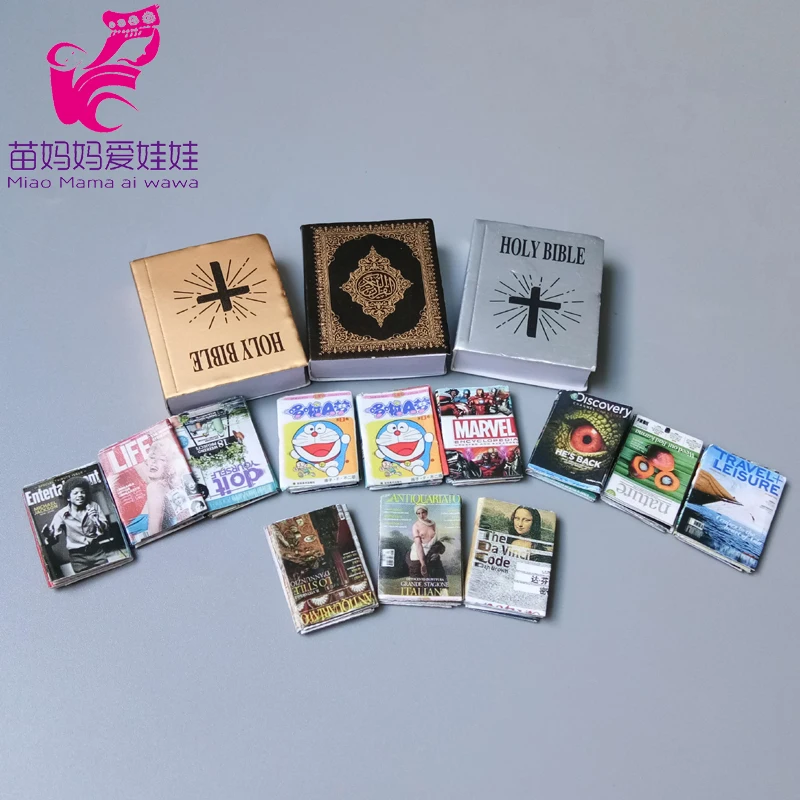 

Мини Кукольный дом карманная мебель аксессуары книга сцена съемки Библейский флип-книга