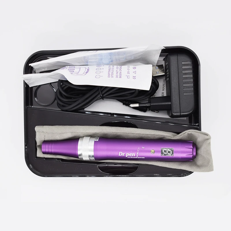 Проводной Dr. Pen X5-C дисплей скорости экран иглы картридж винт татуировки советы Авто Дерма ден для электрической микро Дерма терапии