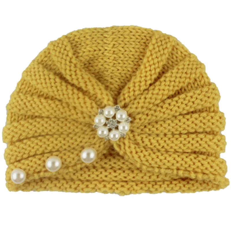 Новинка 2019 наборы из ленты с бусинами детская шапочка Индии шерстяное вязаное