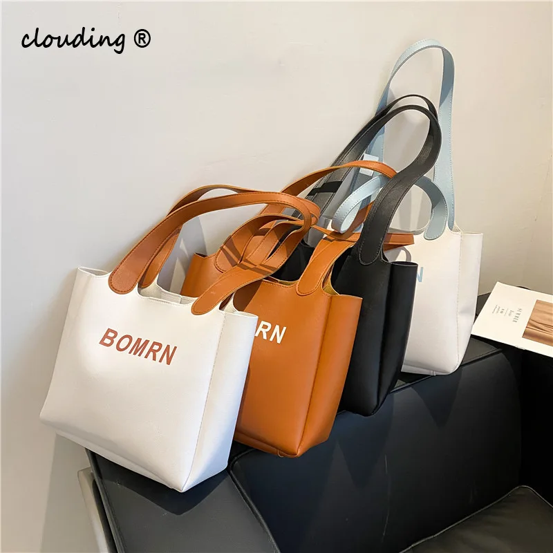 

Large-Capacity Bag Female Autumn 2021 New Fashion Commuter One-Shoulder Casual Bag Korean Version Underarm Bag Tote Bag