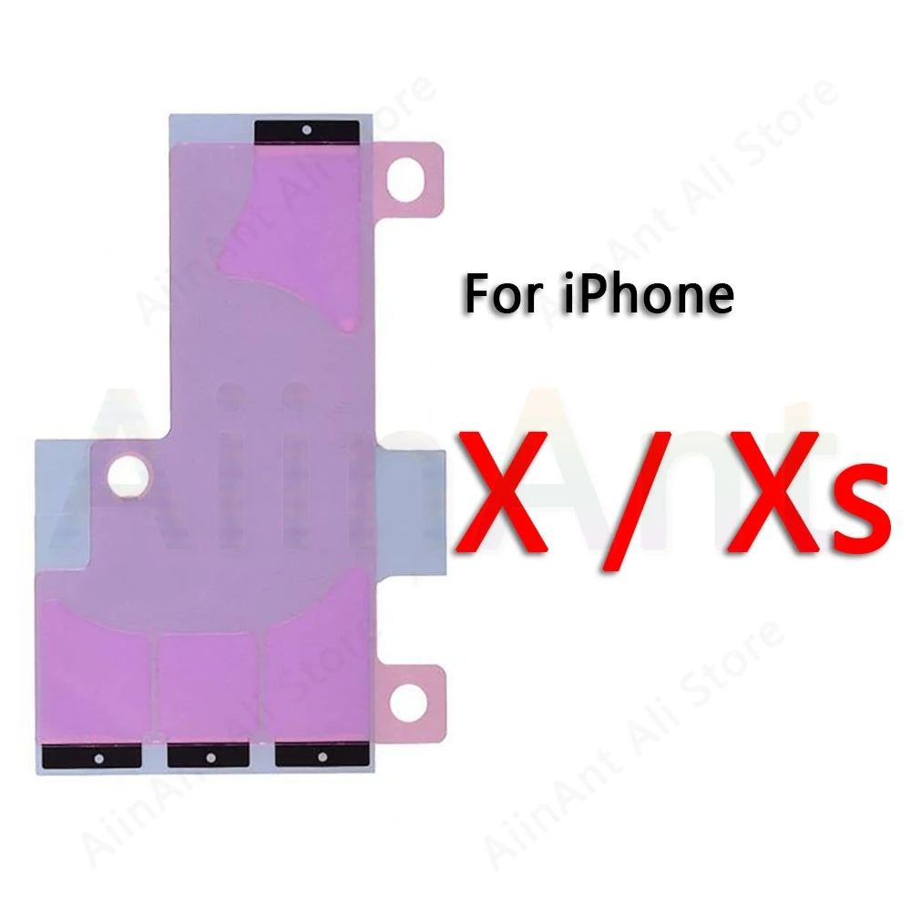 10 шт. стикер на клейкой основе для iPhone X Xs Max XR 5S 5c 6 6s 7 8 плюс лента для аккумуляторов клейкие полоски Замена - Color: For iPhone X Xs