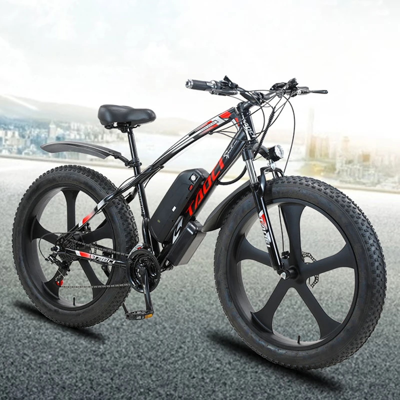 Preise TAOCI 26 Zoll Rad Erwachsenen Elektrisches Fahrrad 1000W 48V 13AH 21 Geschwindigkeit E-Bike Elektromobil Mobilität Berg Fett Fahrrad Schneemobil