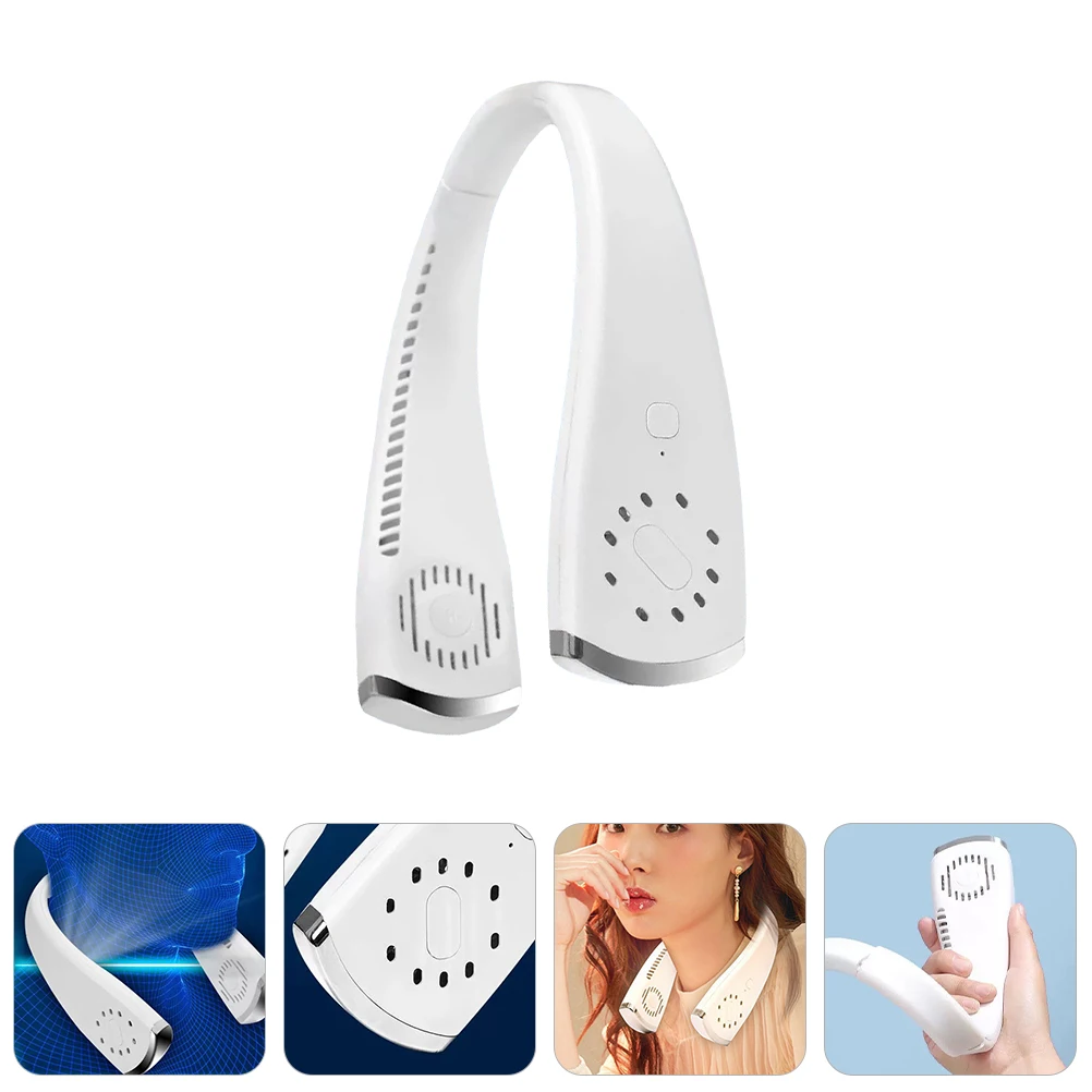 

1pc Multipurpose Exquisite Practical Creative Hands-free Fan Hanging Neck Fan Bladeless Fan