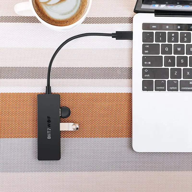 Мини USB 3 0 концентратор BlitzWolf 4 порта питания OTG с микро интерфейсом для MacBook