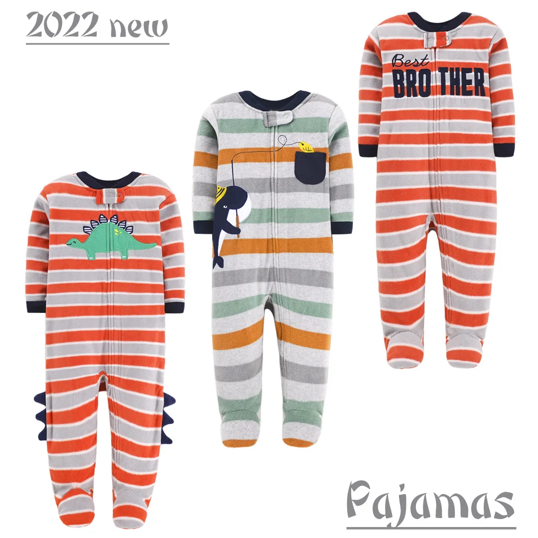 

Newborn Clothes Toddler Girls Pajama Baby Boys Polar Fleece Romper Outfit Cartoon Clothes 3-12m