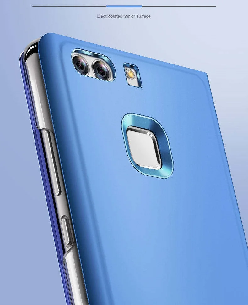 Умный зеркальный флип-чехол для huawei P30 P20 Pro P10 Lite, чехол для телефона huawei P9 P10 Plus, кожаный задний Чехол бант etui