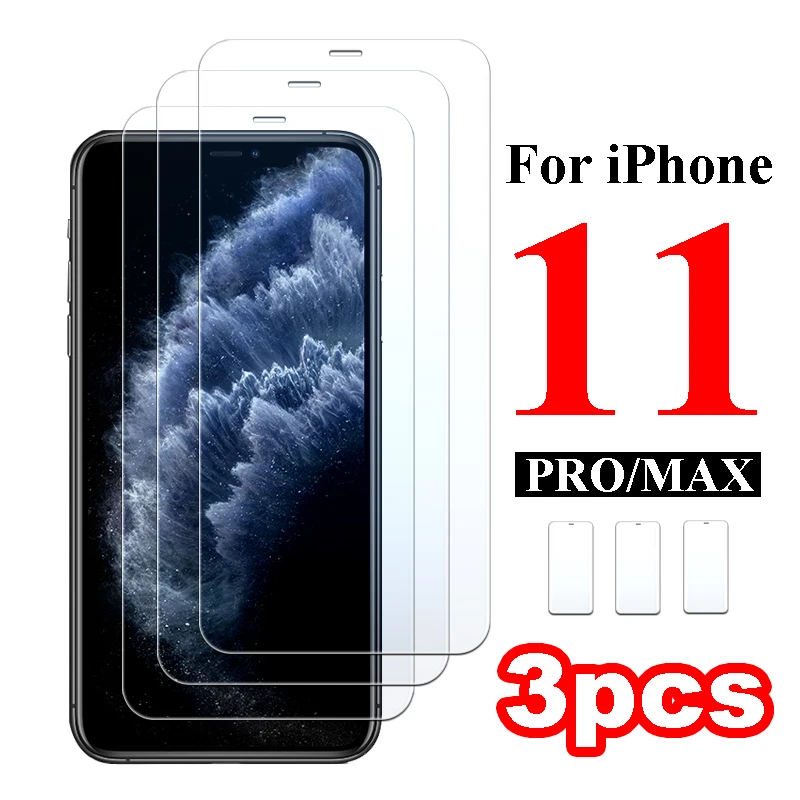 Бронированное Защитное стекло для iphone 11 pro max закаленное защиты экрана 11pro 11max