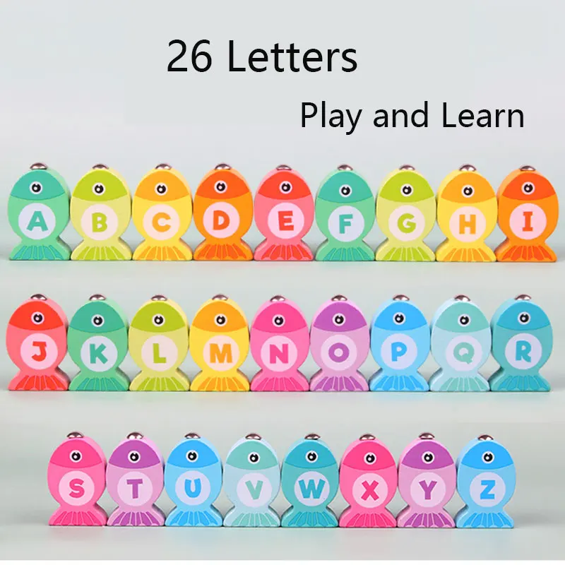 Математические Игрушки для рыбалки Монтессори детские деревянные магнитные