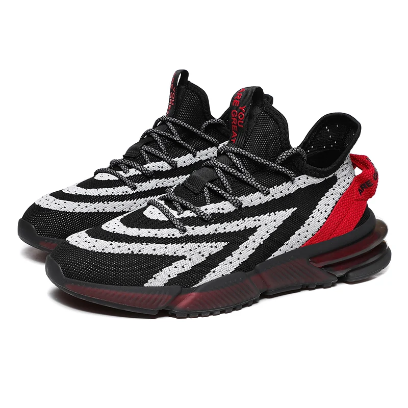 

zapatos hip hop for man winter knit mens fashion sneakers loafers leader soft platform summer breathable guys slip sapatenis de