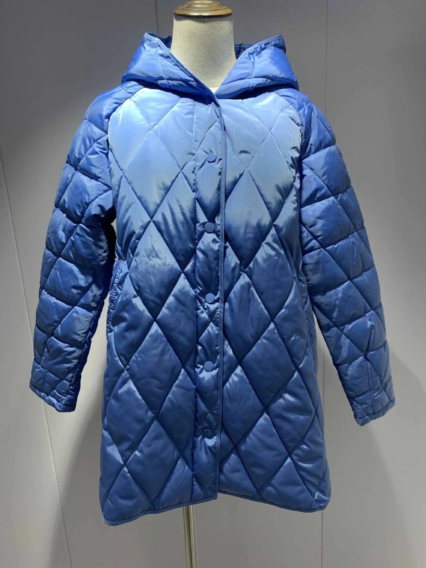 

Женский пуховик средней длины, однобортный Повседневный пуховик в Корейском стиле для зимы