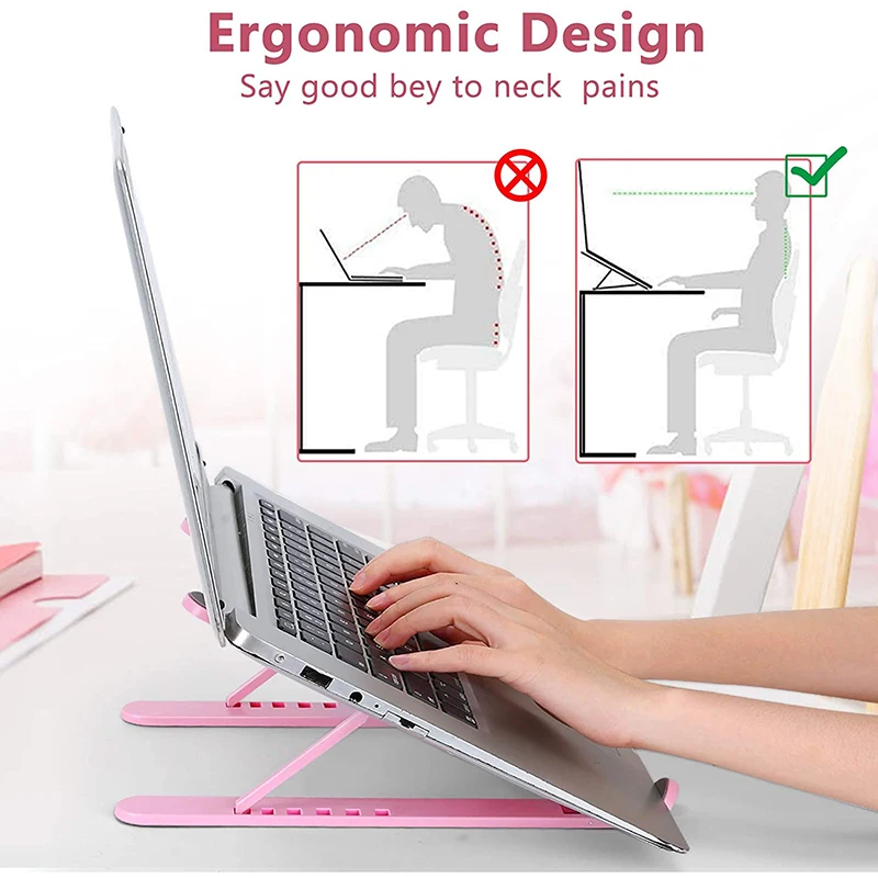Portable Laptop Stand Adjustable Holder Riser Computer for Desk Notebook Mount with Phone | Автомобили и мотоциклы