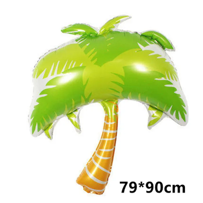 Large Flamingo Donut Sunglasses Watermelon Pineapple Balloons Birthday Summer Theme Party Fruits Helium Globos Decorative Toys - Color: as picture