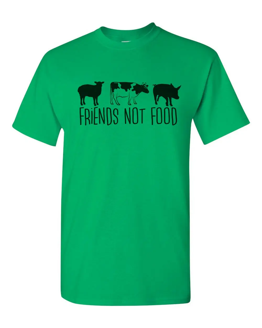 

Friends Not Food Shirt Vegan Vegetarian Pet Lovers Tee Love For The Animals
