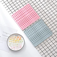1pc 130 grid creative silicone pad baking mold mini pet snack dog food plate cute biscuit cake cookie accessories kitchen tools