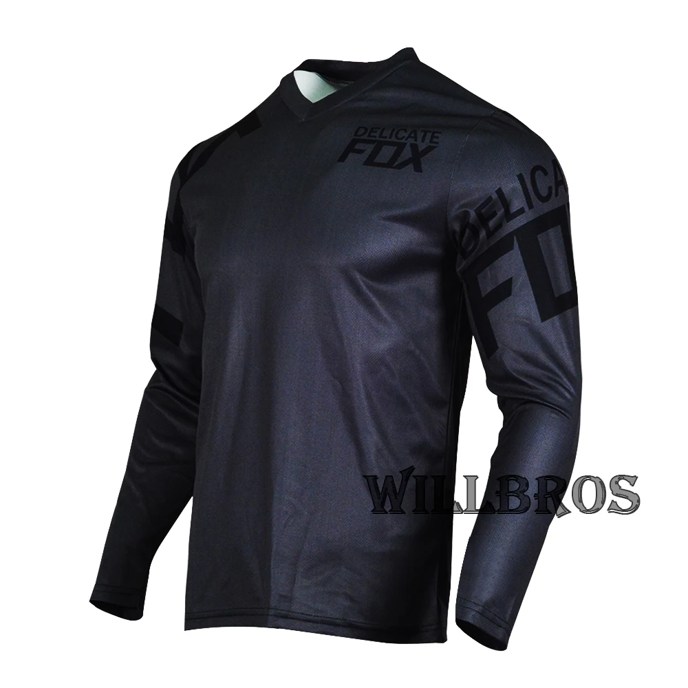 Delicate Fox 180 Race Jersey Mountain Bicycle Offroad Summer T-shirt Racing Long Sleeve Mens | Shirts &amp Tops