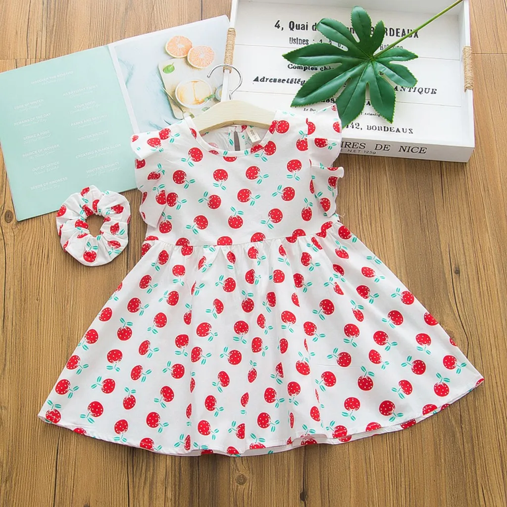 Лидер продаж 2020 новое летнее платье милая одежда для маленьких девочек на день