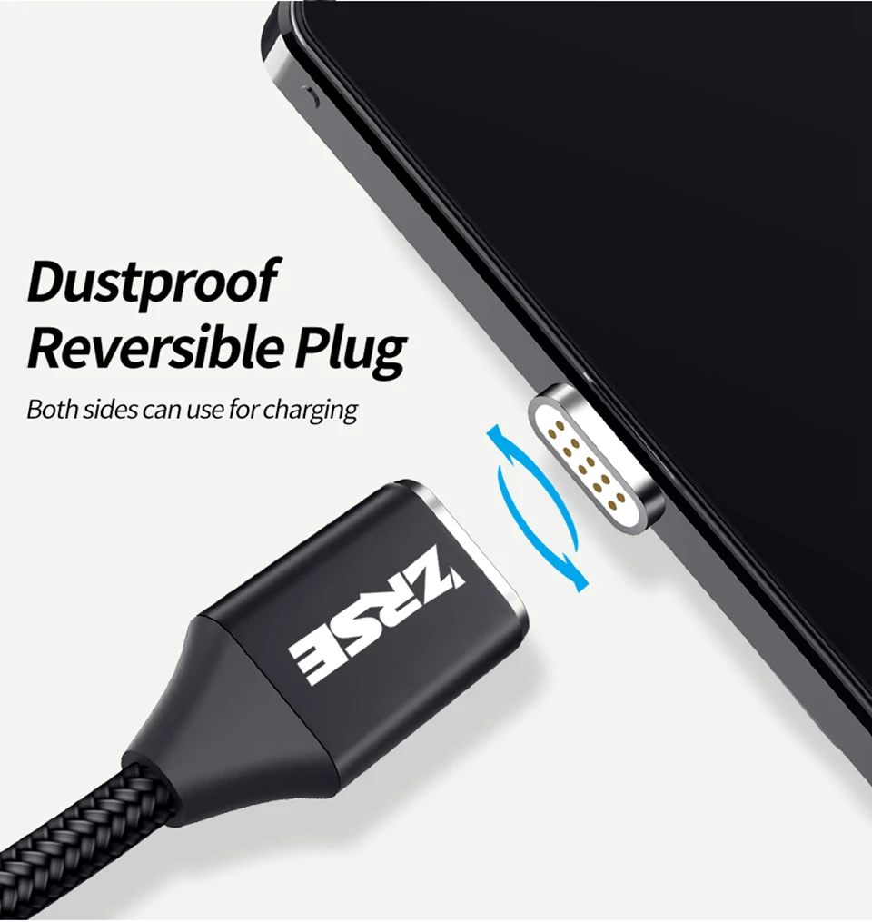 Магнитный кабель, нейлоновый Плетеный Micro USB Magnectic кабель для зарядки данных Магнитный кабель для быстрой зарядки для Xiaomi, samsung, Android