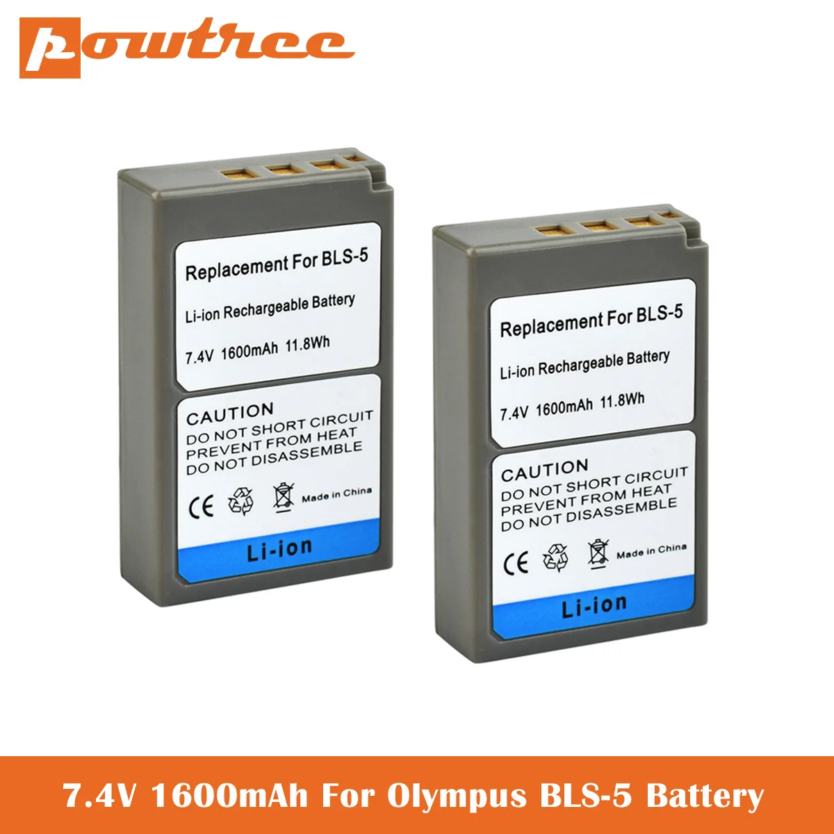 PS BLS5 BLS 5 50 BLS50 Камера Батарея для Olympus PEN E PL2 PL5 PL6 PL7 PM2 OM D M10 II Stylus1|Цифровые
