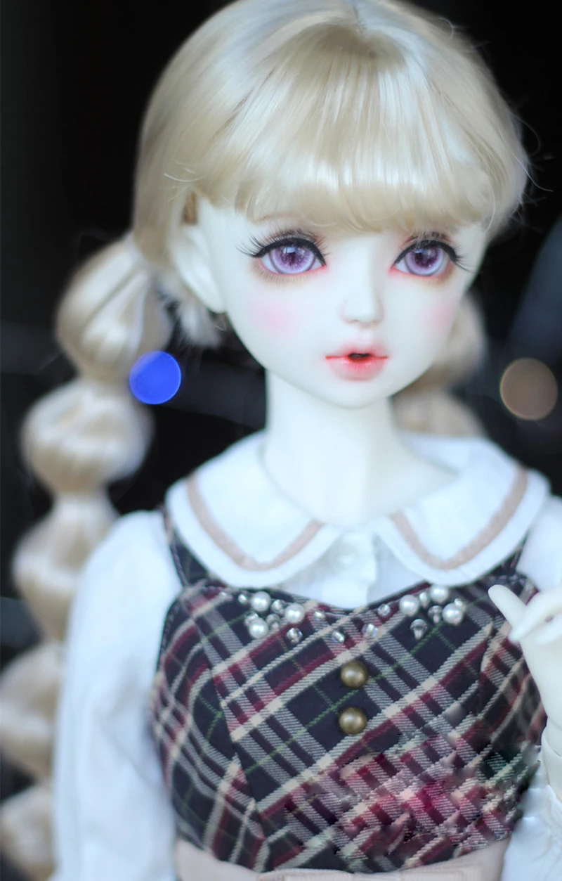1/3 1/4 1/6 Bjd SD кукла парик высокой температуры провод коричневый модный прямой BJD