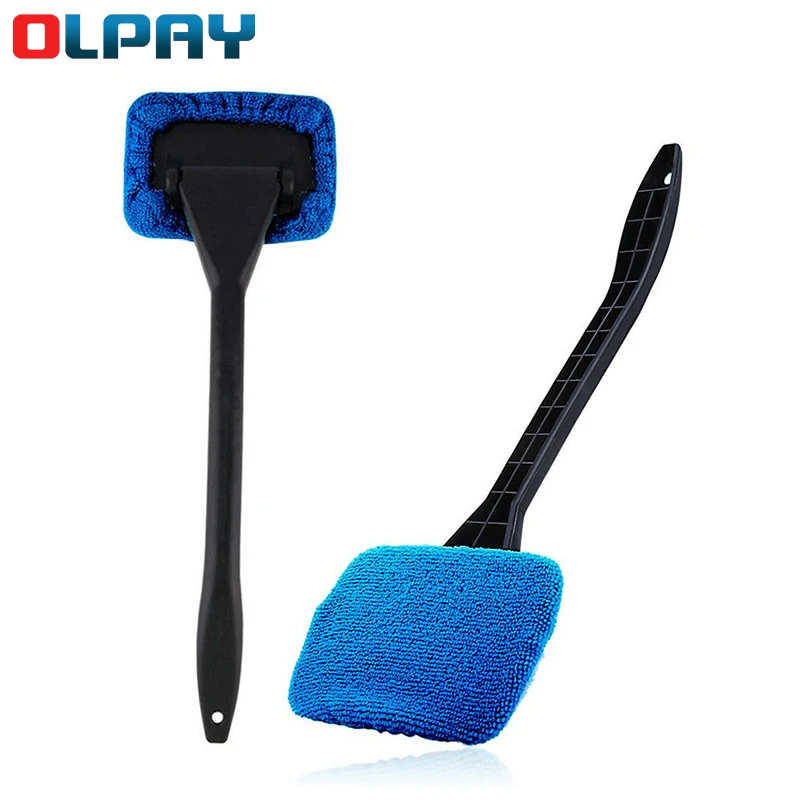 

Car defogging window wiper car home dual-use detachable duster cleaning car window glass cleaning brush with Cloth Pad