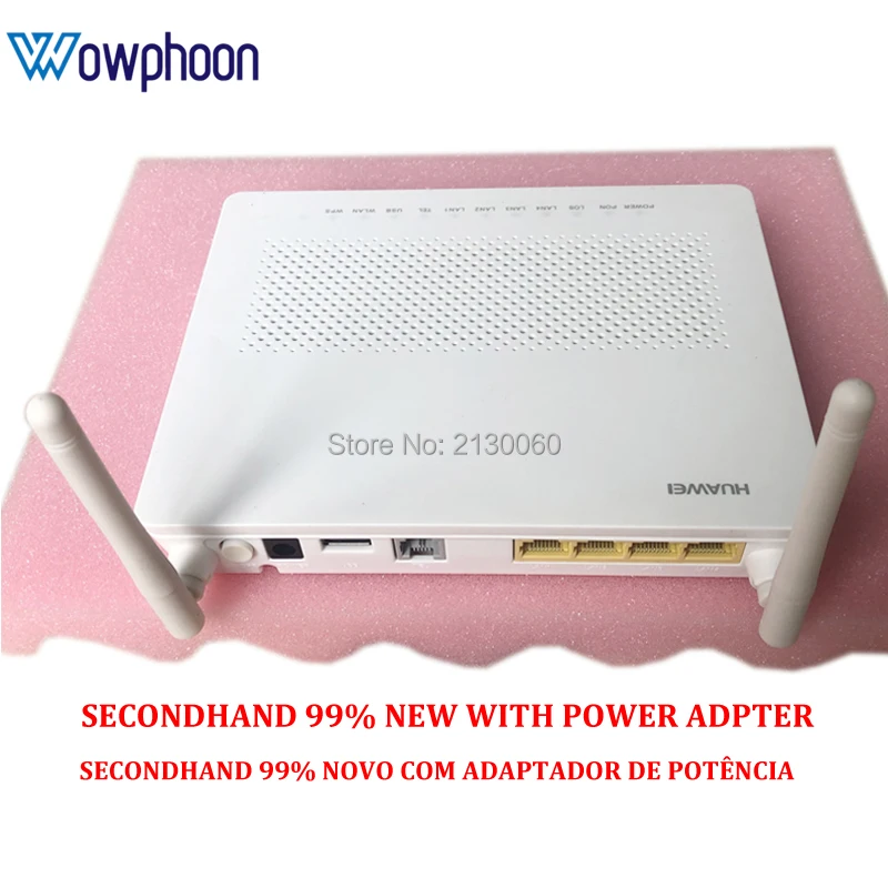 Б/у HG8546M 99% новый huawei FTTH GPON ONU ONT модем 1GE + 3FE wifi USB тел английское программное