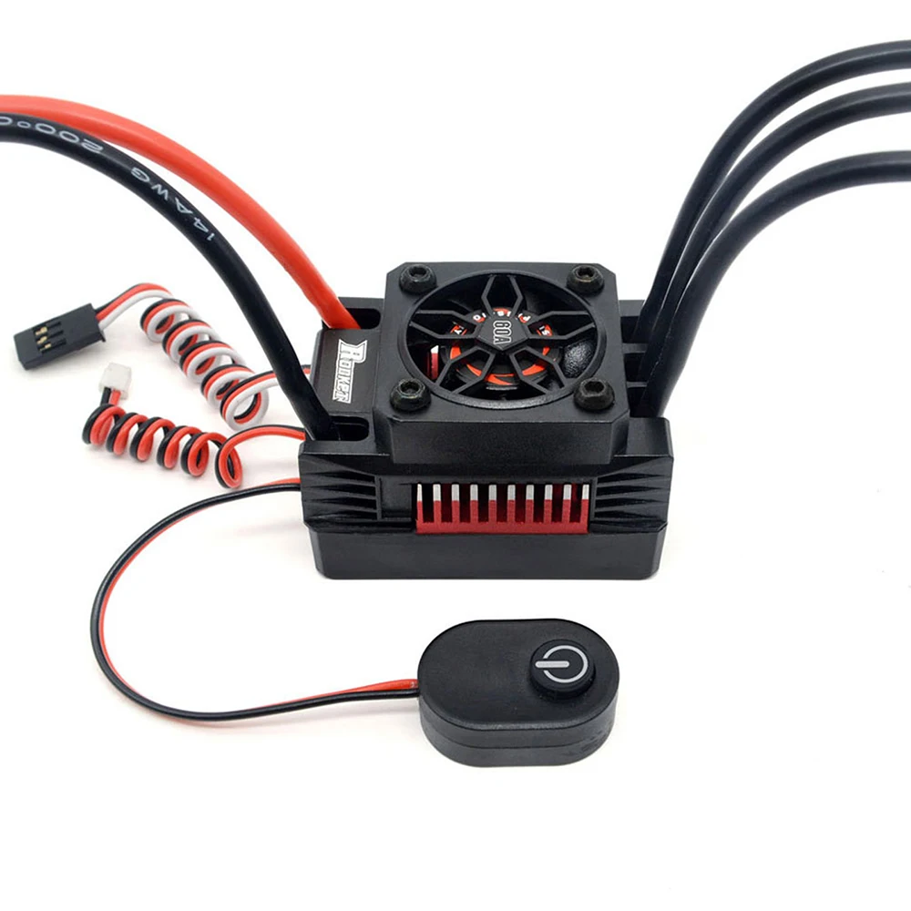 

60A ESC Waterproof Brushless Electric Speed Controller for 1:10 RC Car Model